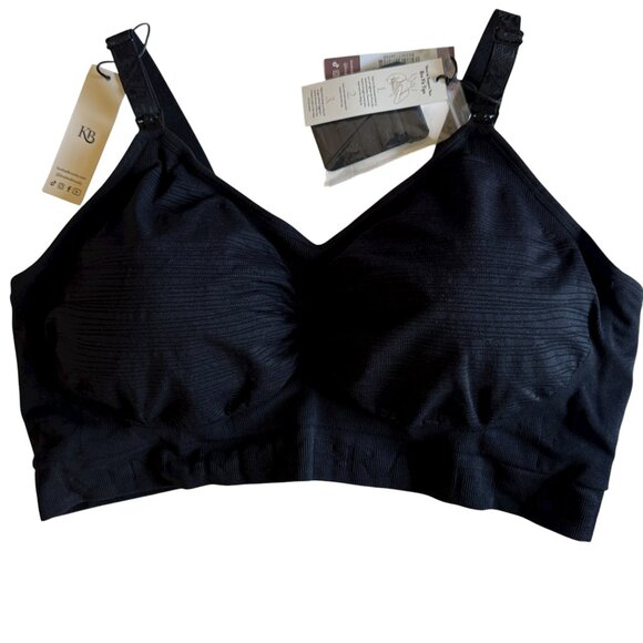 Kindred Bravely Sublime Hands Free Pumping & Nursing Bra Sz 1X Busty New Black - Picture 1 of 16